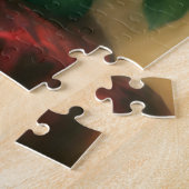 Klassieke Elegante Rode Rozen Kunst Legpuzzel (Zijkant)