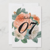 Klassieke Elegante Typografie Trouwtafelnummers (Voorkant)