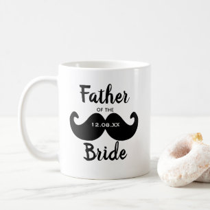 Klassieke Elegante Vader van de Bruid Mustache Koffiemok