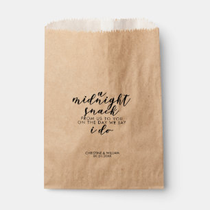 Klassieke Elegante Zwart Midnight Snack Bruiloft T Bedankzakje