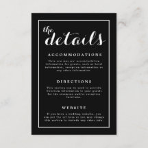 Klassieke Elegante Zwart & Wit Huwelijk