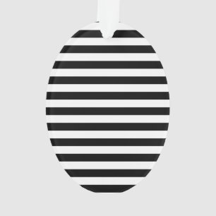 Klassieke elegante zwarte horizontale strepen ornament