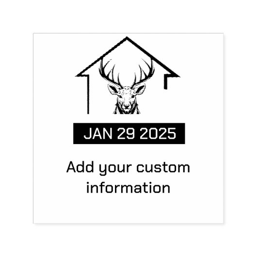 Klassieke Elegantie Aangepaste Datumstempel Zelfinktende Stempel (Design)