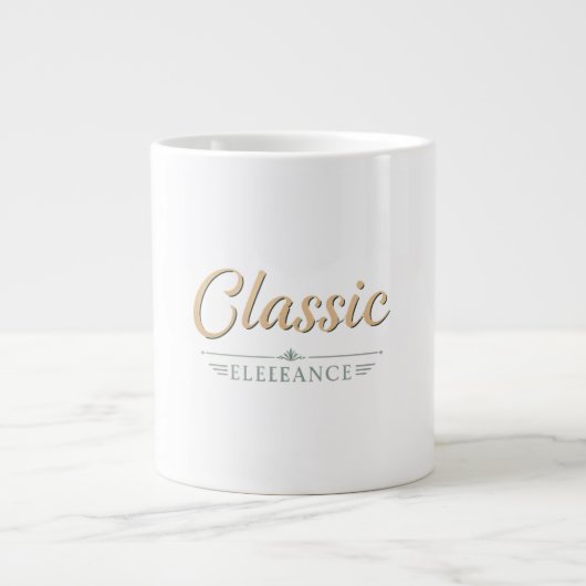Klassieke elegantie extra grote beker (Voorkant)