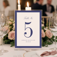 Klassieke Elegantie Paarse Trouwtafel Nummerkaart