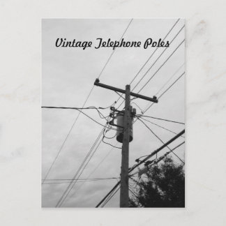 Klassieke elektrische infrastructuur briefkaart