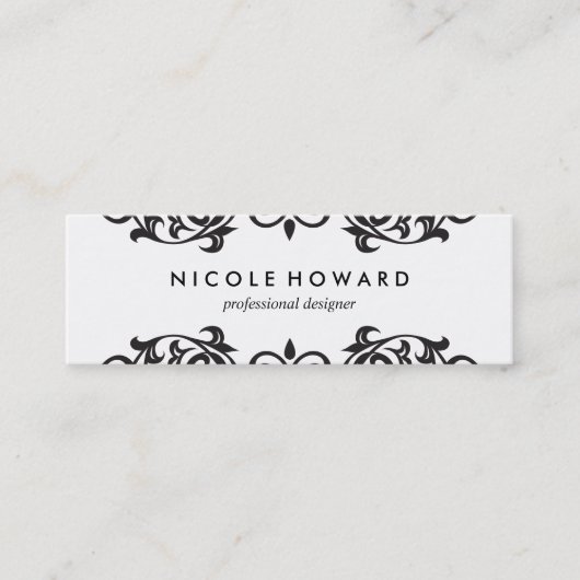 Klassieke elementen mini visitekaartje (Voorkant)