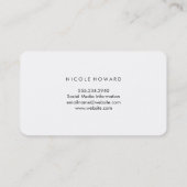 Klassieke Elementen Visitekaartje (Achterkant)