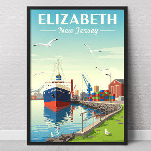 Klassieke Elizabeth New Jersey Poster