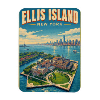Klassieke Ellis Island New York reis cadeaus Magneet