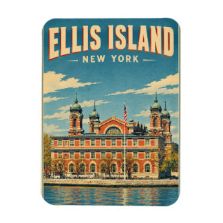 Klassieke Ellis Island New York reis cadeaus Magneet