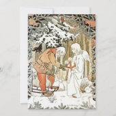 Klassieke Elsa Beskow Kerstengel Winterscène Feestdagenkaart (Voorkant)