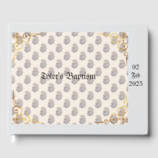 Klassieke en  doop, aanpasbaar gastenboek