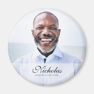 Klassieke en eenvoudige foto-Memorial Magneet