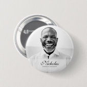 Klassieke en eenvoudige foto-Memorial Ronde Button 5,7 Cm (Voorkant /achterkant)