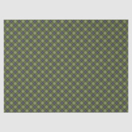 Klassieke en feestelijke Green Plaid Kerstmis Tissuepapier