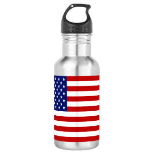 Klassieke en koele Amerikaanse vlag patriottisch Waterfles