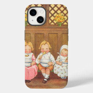 Klassieke Engelse kinderrijmpje Pease Porridge Hot iPhone 14 Hoesje