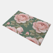 Klassieke Engelse Rozen In Blosroze  Deurmat (Schuin)