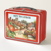 Klassieke  Engelse Village Painted Lunch Box (Voorkant)