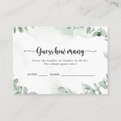 Klassieke eucalyptus raad hoeveel Kaart spel Visitekaartje (Voorkant)