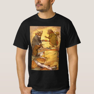 Klassieke fabel van Aesopus, Landmuis, Stadmuis T-shirt