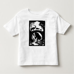 Klassieke Fairy Tale uniek ontwerp. Kleuter T-shir Kinder Shirts