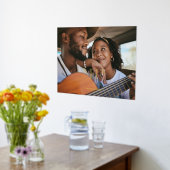 Klassieke familie monogram foto & naam folie afdrukken (Laag (Keuken))