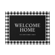 Klassieke Familie Welkom Thuis Zwarte Plaid