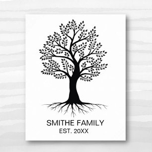 Klassieke Family Tree Poster Wall Art