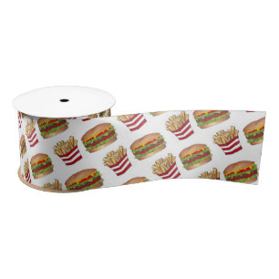Klassieke Fast Food Pairing Burger and French Frie Lint