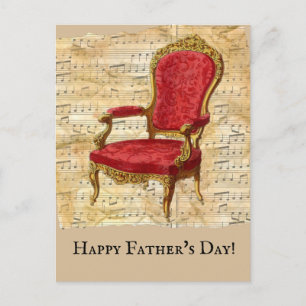 Klassieke feestdag voor verblindende beige vel muz briefkaart