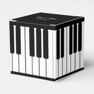 Klassieke feestdoos voor piano-toetsenbord bedankdoosjes