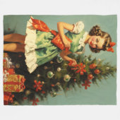 Klassieke Feesten Kerstdeken Fleece Deken (Voorkant (Horizontaal))