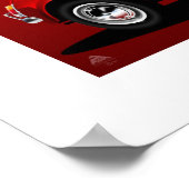 Klassieke fiat 500 poster (Hoek)