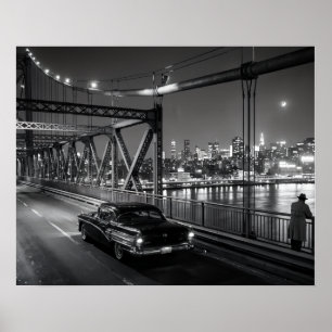 Klassieke Film Noir Brug Poster