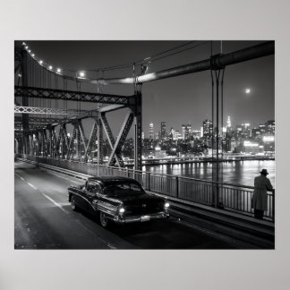 Klassieke Film Noir Brug Poster