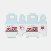 Klassieke Firetruck Kinder gunst box Bedankdoosjes (Uitgevouwen)
