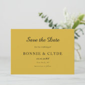 Klassieke Flat Wedding Save the Date met Modern St (Staand voorkant)