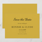 Klassieke Flat Wedding Save the Date met Modern St (Voorkant / Achterkant)