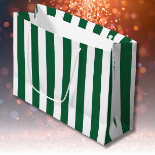  Klassieke flesjes Groen en Witte strepen Groot Cadeauzakje