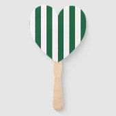 Klassieke flesjes Groen en Witte strepen Handwaaier (Voorkant)