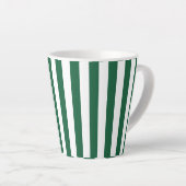 Klassieke flesjes Groen en Witte strepen Latte Mok (Rechterhoek)