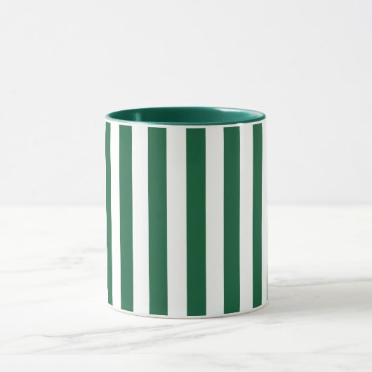  Klassieke flesjes Groen en Witte strepen Mok (Midden)