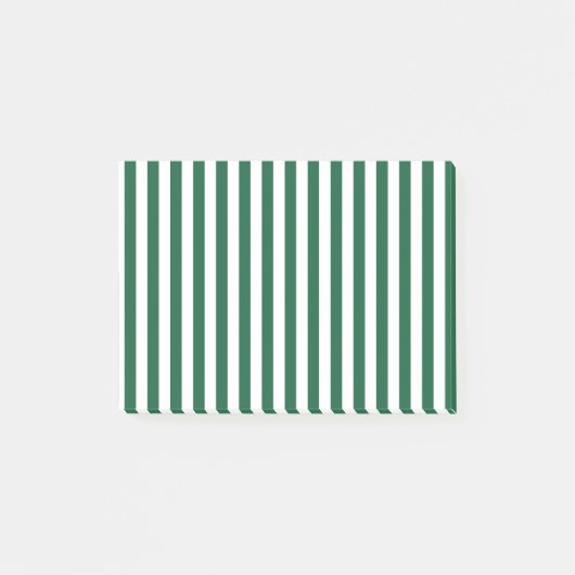 Klassieke flesjes Groen en Witte strepen Post-it® Notes (Voorkant)