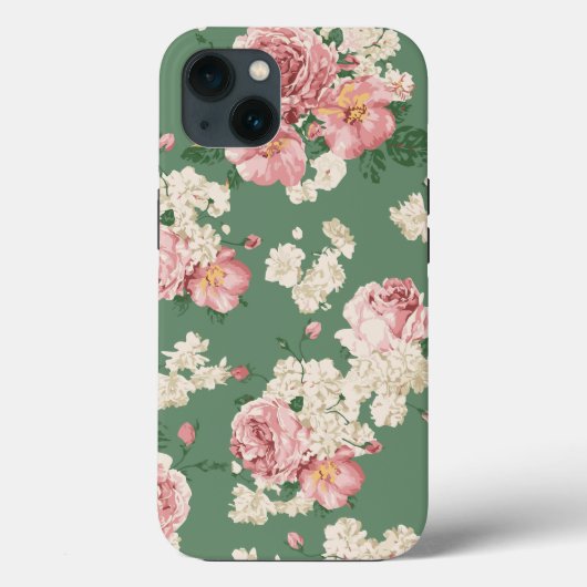 Klassieke  Floral Case-Mate iPhone Case (Achterkant)