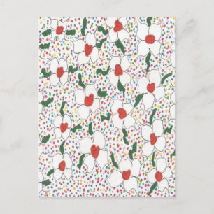Klassieke Floral Pattern Briefkaart