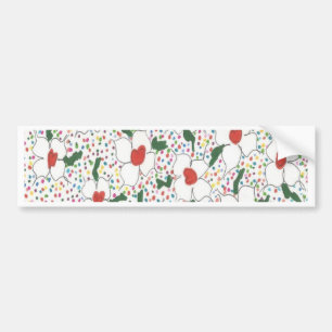 Klassieke Floral Pattern Bumpersticker