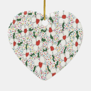 Klassieke Floral Pattern Keramisch Ornament