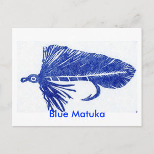 Klassieke forel Briefkaart "Blue Matuka"